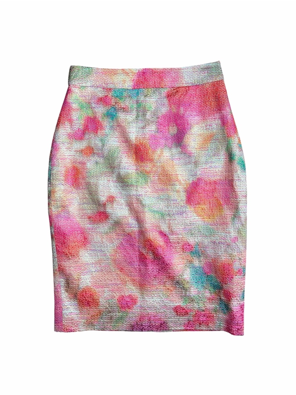 Kate Spade Marit Floral Pencil Skirt 2 Metallic Tweed Jacquard NWOT